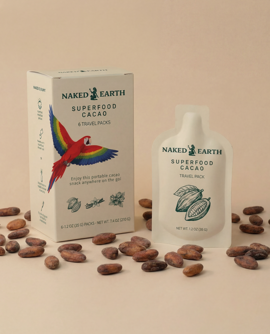 Naked Earth Cacao Travel Packs