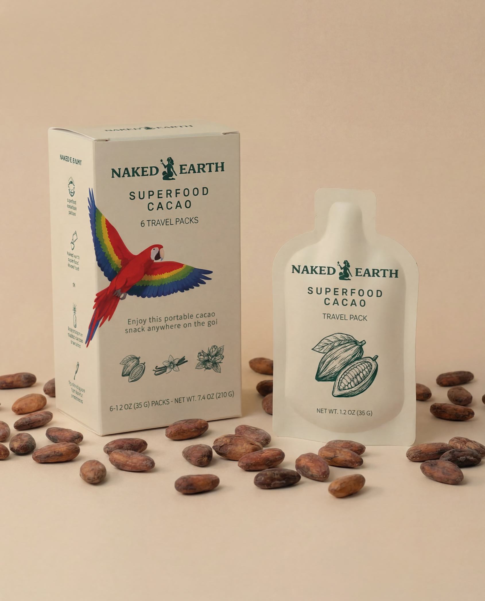 Naked Earth Cacao Travel Packs